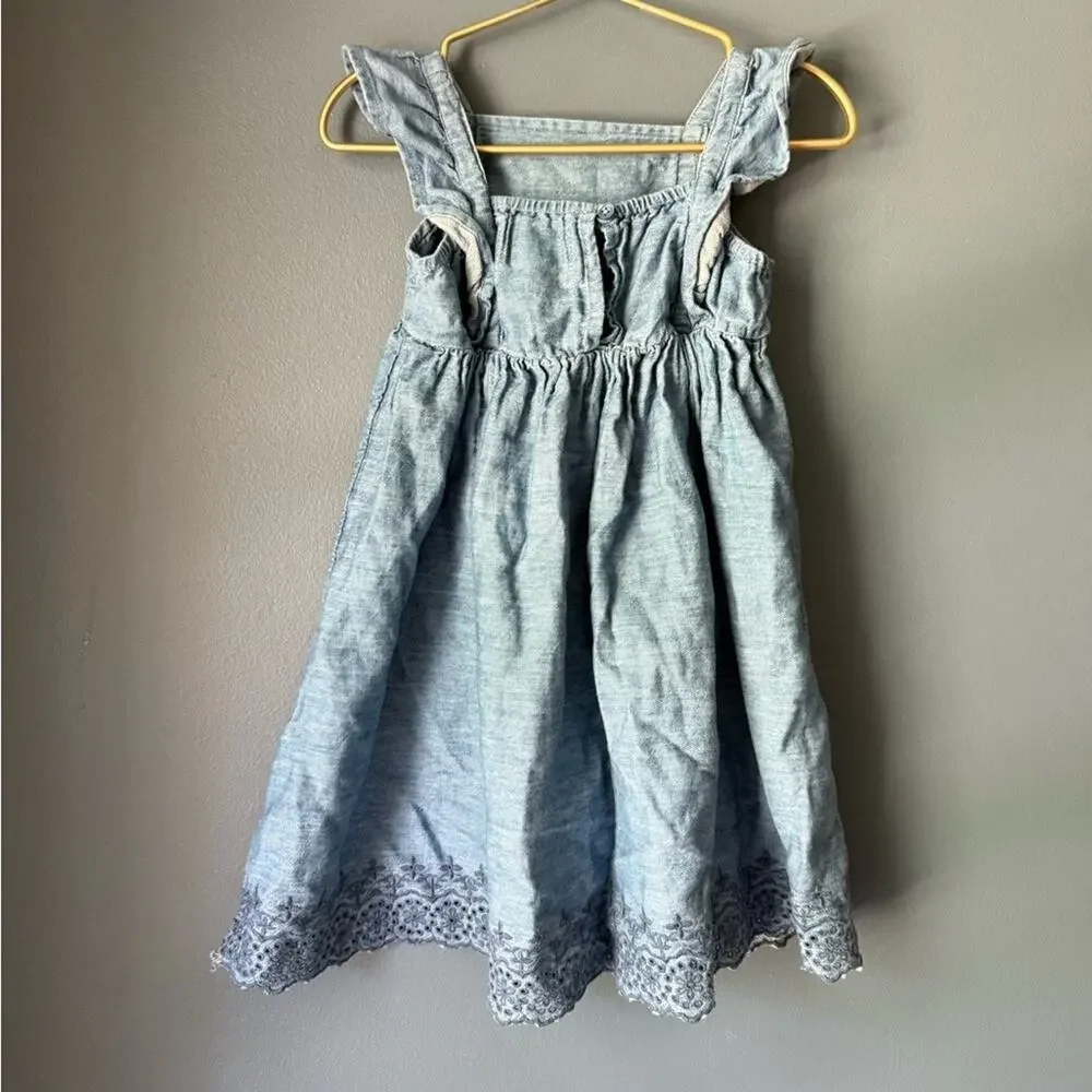 Old Navy chambray Dress with Embroidery‎